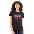 thumbnail image 1 of Breast Cancer Believe Survive Aware Womens Slim Fit Graphic Tee Brisco Brands L, 1 of 5