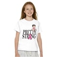 thumbnail image 1 of Breast Cancer Betty Pretty Strong Girls Kids T Shirt Tees Teen Brisco Brands XS, 1 of 5