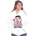 thumbnail image 1 of Breast Cancer Betty Wears Pink Ribbon Women Plus Size Zipper Hoodie Brisco Brands 2X, 1 of 5