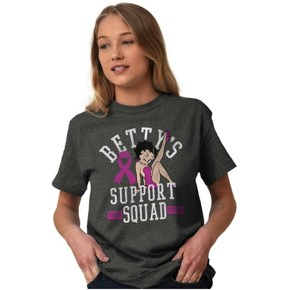 Breast Cancer Betty's Support Squad Women Plus Size Graphic Tee Tees Brisco Brands 2X