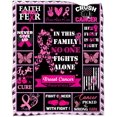 thumbnail image 1 of Breast Cancer Blanket Gift, Breast Cancer Inspirationa Blanket Gift Flannel Throw Blankets, Breast Cancer Awareness Pink Ribbon Survivor Healing Warm Soft Flannel 50x60inches Throws Blanket for Woman, 1 of 6