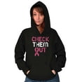 thumbnail image 1 of Breast Cancer Check Them Out BCA Hoodie Sweatshirt Women Brisco Brands S, 1 of 6