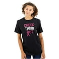 thumbnail image 1 of Breast Cancer Check Them Out BCA Women's Graphic T Shirt Tees Brisco Brands S, 1 of 5