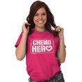 thumbnail image 1 of Breast Cancer Chemo Hero BCA Heart Women's Plus Size Graphic Tee Brisco Brands 2X, 1 of 5