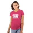 thumbnail image 1 of Breast Cancer Chemo Hero BCA Heart Womens Slim Fit Graphic Tee Brisco Brands S, 1 of 5