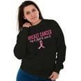 thumbnail image 1 of Breast Cancer Cute It Pink Ribbon Women Crewneck Sweatshirt Brisco Brands S, 1 of 6