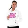 thumbnail image 1 of Breast Cancer Detect & Protect Hoodie Sweatshirt Women Brisco Brands S, 1 of 6