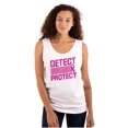 thumbnail image 1 of Breast Cancer Detect & Protect Tank Top Tee Shirt Women Brisco Brands S, 1 of 6