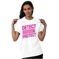 thumbnail image 1 of Breast Cancer Detect & Protect Women's Graphic T Shirt Tees Brisco Brands S, 1 of 5