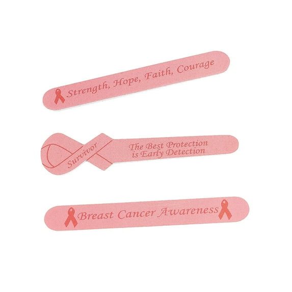 Breast Cancer Emery Boards - Apparel Accessories - 24 Pieces