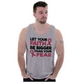 thumbnail image 1 of Breast Cancer Faith Bigger Than Fear Tank Top Tee Shirt Women Brisco Brands X, 1 of 6