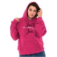thumbnail image 1 of Breast Cancer Faith Over Fear Fight Hoodie Sweatshirt Women Brisco Brands S, 1 of 6