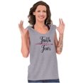 thumbnail image 1 of Breast Cancer Faith Over Fear Fight Tank Top Tee Shirt Women Brisco Brands S, 1 of 6