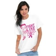 thumbnail image 1 of Breast Cancer Fight Like Betty Boop Women's Graphic T Shirt Tees Brisco Brands 2X, 1 of 5