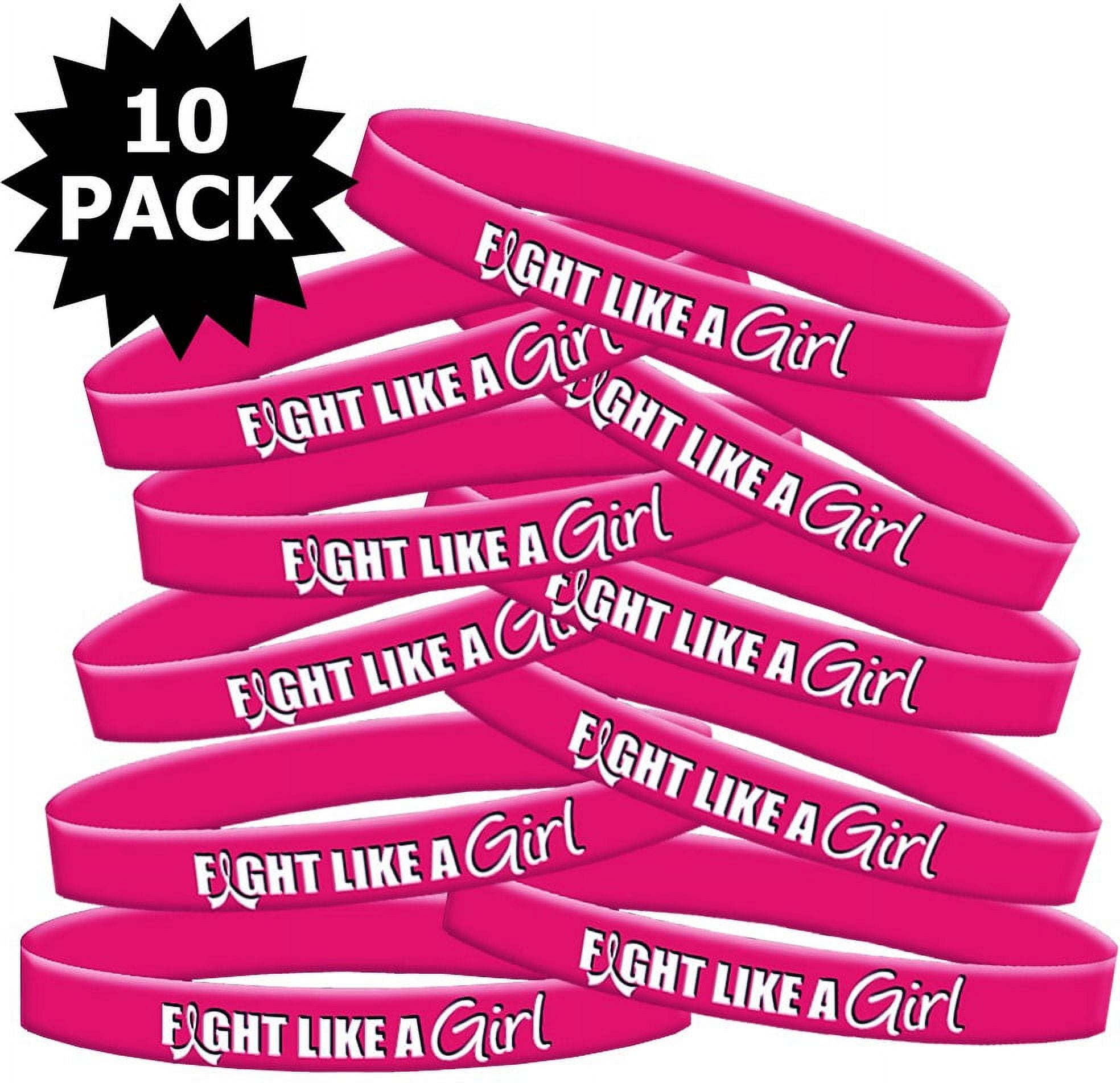 Pink Ribbon Lymphedema Alert Bracelet for Women Breast Cancer Awarenes –  LinnaLove