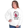 thumbnail image 1 of Breast Cancer Fighter Rosie Riveter Women Plus Size Crewneck Sweatshirt Brisco Brands 2X, 1 of 4