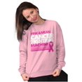 thumbnail image 1 of Breast Cancer Fighting Machine Women Crewneck Sweatshirt Brisco Brands S, 1 of 6