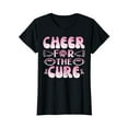 thumbnail image 1 of Breast Cancer Football Cheer For Cure Awareness Girls Women T-Shirt, 1 of 5