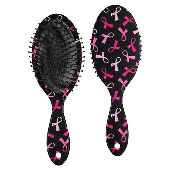 Breast Cancer Hair Brush,Girls Detangling Hair Brush,Glide Through Tangles with Ease for Wet & Dry Hair,8.8"X2.8"