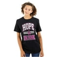 thumbnail image 1 of Breast Cancer Hope In Pink Ribbon Womens Graphic T Shirt Tees Brisco Brands S, 1 of 1