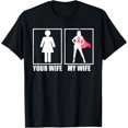 thumbnail image 1 of Breast Cancer Husband Shirt, Your Wife My Wife Pink Fighter T-Shirt, 1 of 3