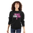 thumbnail image 1 of Breast Cancer I Can Fight Cancer Women Crewneck Sweatshirt Brisco Brands S, 1 of 6