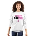 thumbnail image 1 of Breast Cancer I Can Fight Cancer Women Crewneck Sweatshirt Brisco Brands S, 1 of 6