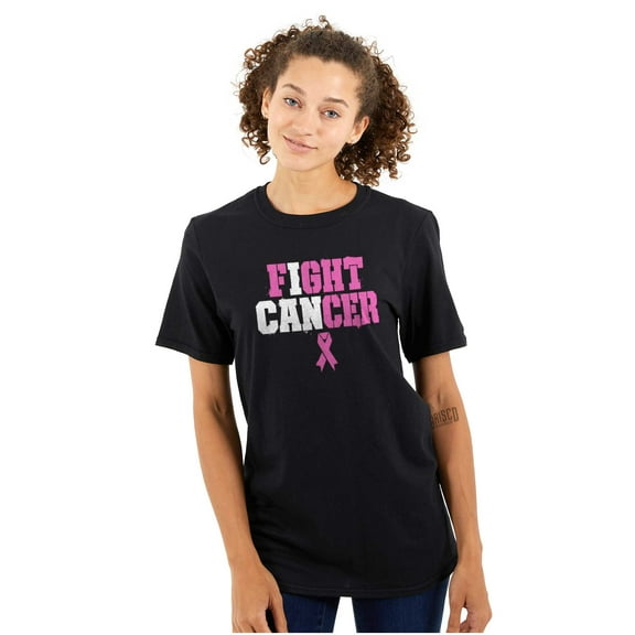 Breast Cancer I Can Fight Cancer Women's Graphic T Shirt Tees Brisco Brands S