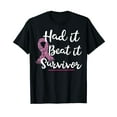 thumbnail image 1 of Breast Cancer I Had It I Beat It Survivor Pink Ribbon T-Shirt, 1 of 5