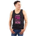 thumbnail image 1 of Breast Cancer I Wear Pink For My Mom Plus Size Graphic Tank Top Brisco Brands 3X, 1 of 5