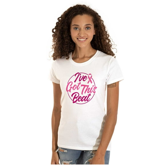 Breast Cancer I've Got This Beat Womens Slim Fit Graphic Tee Brisco Brands S