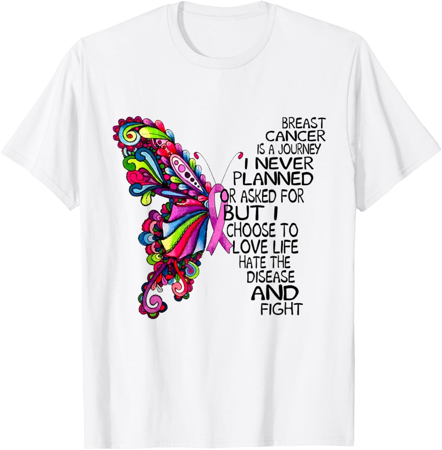 Breast Cancer Is A Journey Gift - Breast Cancer Awareness T-Shirt ...