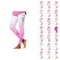 thumbnail image 1 of Cancer Leggings for Women Elastic High Waist Pink Ribbon Slim Fit Tights Pants Workout Yoga Pants, 1 of 5