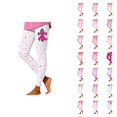 thumbnail image 1 of Cancer Leggings for Women Elastic High Waist Pink Ribbon Slim Fit Tights Pants Workout Yoga Pants, 1 of 5