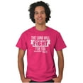 thumbnail image 1 of Breast Cancer Lord Will Fight For You Women's Graphic T Shirt Tees Brisco Brands S, 1 of 6