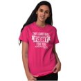 thumbnail image 1 of Breast Cancer Lord Will Fight For You Women's Plus Size Graphic Tee Brisco Brands 4X, 1 of 5