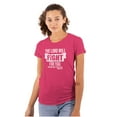 thumbnail image 1 of Breast Cancer Lord Will Fight For You Womens Slim Fit Graphic Tee Brisco Brands S, 1 of 5