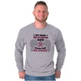 thumbnail image 1 of Breast Cancer My Mom is an Angel Plus Size Long Sleeve Graphic Tee Shirt Brisco Brands 3X, 1 of 5
