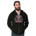 thumbnail image 1 of Breast Cancer My Mom is an Angel Unisex Fleece Graphic Zip Up Hoodie Brisco Brands 5X, 1 of 5