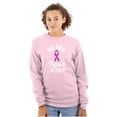 thumbnail image 1 of Breast Cancer No One Fights Alone Women's Long Sleeve T Shirt Brisco Brands S, 1 of 6