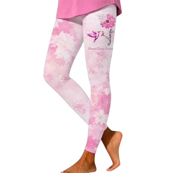 Cancer Pants for Women Women's High Waisted Yoga Pants Athletic Sports Running Leggings Full Length Tummy Control for Athletic Workout