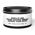 thumbnail image 1 of Breast Cancer Patient Tin Candle Gift Decor Vanilla Coffee Scented, 1 of 4