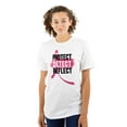 thumbnail image 1 of Breast Cancer Protect Detect Reflect Women's Graphic T Shirt Tees Brisco Brands M, 1 of 5