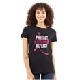 thumbnail image 1 of Breast Cancer Protect Detect Reflect Womens Slim Fit Graphic Tee Brisco Brands S, 1 of 5