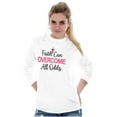 thumbnail image 1 of Breast Cancer Ribbon Christian Faith Women's Long Sleeve T Shirt Brisco Brands L, 1 of 6
