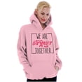 thumbnail image 1 of Breast Cancer Ribbon Strong Together Hoodie Sweatshirt Women Brisco Brands S, 1 of 6