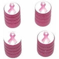 thumbnail image 1 of Breast Cancer Ribbon Tire Rim Wheel Aluminum Valve Stem Caps, Multiple Colors, 1 of 1