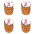 thumbnail image 1 of Breast Cancer Ribbon Tire Rim Wheel Aluminum Valve Stem Caps, Multiple Colors, 1 of 1