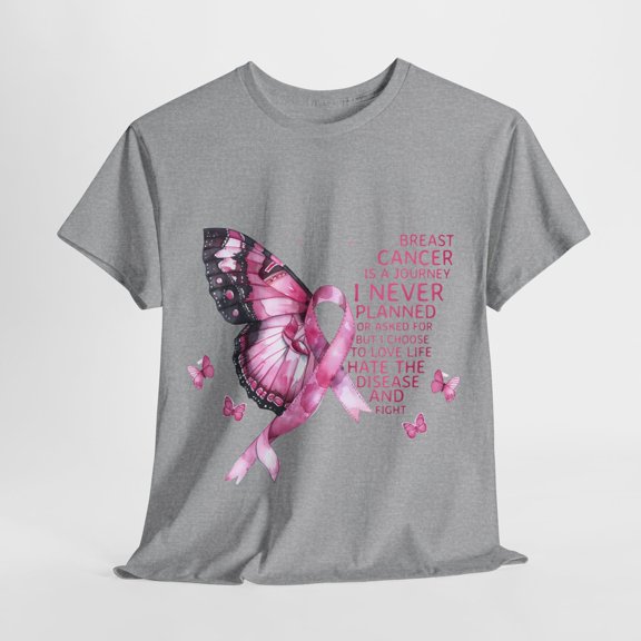 Breast Cancer Shirt, Cancer Awareness Shirt, Butterfly Patient ID-0629-RVGL