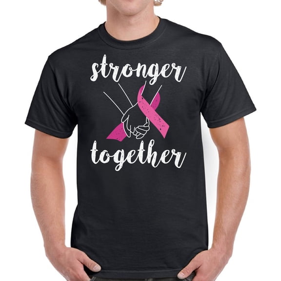 Breast Cancer Shirt - Mens Cancer Awareness - October Walk - Strong Together